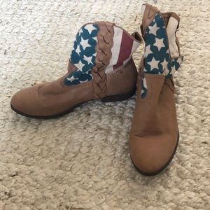 American flag boots, Forever 21, size 8